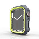 For Apple Watch 44mm / 45mm Two-Color Half Wrap PC Protective Case(Yellow) - 1