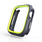 For Apple Watch 44mm / 45mm Two-Color Half Wrap PC Protective Case(Yellow) - 3