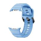 For Samsung Galaxy Watch 8 40mm / 44mm Wave Black Buckle Silicone Watch Band(Cloud Blue) - 2