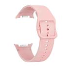 For Samsung Galaxy Watch 8 40mm / 44mm Solid Color Stitched Silicone Watch Band, Size:S(Pink) - 3