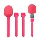 XWJ70 Portable Wireless Microphone Boom Professional Interview Recording Microphone Handheld Stick(Pink) - 2