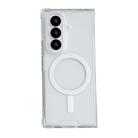 For Samsung Galaxy Z Fold7 5G Clear MagSafe Four-corner Anti-fall Phone Case(Transparent) - 1