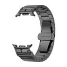 For Samsung Galaxy Watch 8 40mm / 44mm Bamboo Joint Stainless Steel Watch Band(Titanium Gray) - 2
