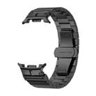For Samsung Galaxy Watch 8 40mm / 44mm Bamboo Joint Stainless Steel Watch Band(Black) - 2