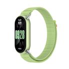 For Xiaomi Smart Band 10 / 9 / 8 Tail Style Nylon Hook And Loop Fastener Watch Band(Green) - 1