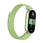 For Xiaomi Smart Band 10 / 9 / 8 Tail Style Nylon Hook And Loop Fastener Watch Band(Green) - 2