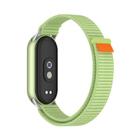 For Xiaomi Smart Band 10 / 9 / 8 Tail Style Nylon Hook And Loop Fastener Watch Band(Green) - 3
