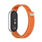 For Xiaomi Smart Band 10 / 9 / 8 Tail Style Nylon Hook And Loop Fastener Watch Band(Orange) - 3