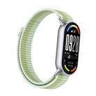 For Xiaomi Smart Band 10 / 9 / 8 Tail Style Nylon Hook And Loop Fastener Watch Band(Mint Green) - 2