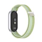 For Xiaomi Smart Band 10 / 9 / 8 Tail Style Nylon Hook And Loop Fastener Watch Band(Mint Green) - 3