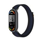 For Xiaomi Smart Band 10 / 9 / 8 Tail Style Nylon Hook And Loop Fastener Watch Band(Dark Blue) - 1