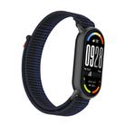 For Xiaomi Smart Band 10 / 9 / 8 Tail Style Nylon Hook And Loop Fastener Watch Band(Dark Blue) - 2