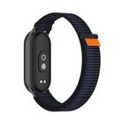 For Xiaomi Smart Band 10 / 9 / 8 Tail Style Nylon Hook And Loop Fastener Watch Band(Dark Blue) - 3