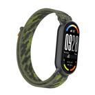 For Xiaomi Smart Band 10 / 9 / 8 Tail Style Nylon Hook And Loop Fastener Watch Band(Camouflage Green) - 2