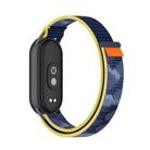 For Xiaomi Smart Band 10 / 9 / 8 Tail Style Nylon Hook And Loop Fastener Watch Band(Quiet Blue) - 3