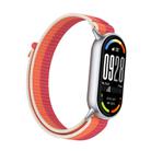 For Xiaomi Smart Band 10 / 9 / 8 Tail Style Nylon Hook And Loop Fastener Watch Band(Peony) - 2