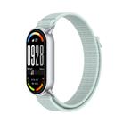 For Xiaomi Smart Band 10 / 9 / 8 Tail Style Nylon Hook And Loop Fastener Watch Band(Light Green) - 1