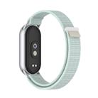 For Xiaomi Smart Band 10 / 9 / 8 Tail Style Nylon Hook And Loop Fastener Watch Band(Light Green) - 3