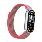 For Xiaomi Smart Band 10 / 9 / 8 Tail Style Nylon Hook And Loop Fastener Watch Band(Neon) - 2