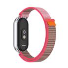 For Xiaomi Smart Band 10 / 9 / 8 Tail Style Nylon Hook And Loop Fastener Watch Band(Neon) - 3