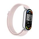 For Xiaomi Smart Band 10 / 9 / 8 Tail Style Nylon Hook And Loop Fastener Watch Band(Pink) - 2