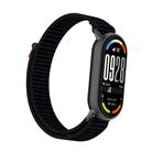 For Xiaomi Smart Band 10 / 9 / 8 Tail Style Nylon Hook And Loop Fastener Watch Band(Black) - 2