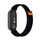 For Xiaomi Smart Band 10 / 9 / 8 Tail Style Nylon Hook And Loop Fastener Watch Band(Black) - 3