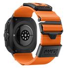 For Samsung Galaxy Watch Ultra 47mm Kalebol Braided Nylon Sport Watch Band(Orange) - 2