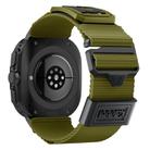 For Samsung Galaxy Watch Ultra 47mm Kalebol Braided Nylon Sport Watch Band(Army Green) - 2