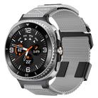 For Samsung Galaxy Watch 8 40mm / 44mm Kalebol Braided Nylon Sport Watch Band(Gray) - 1