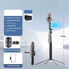 Q530TK Portable Metal Phone Stand Selfie Stick Expandable Auto Face Tracking Tripod with Single Fill Light - 2