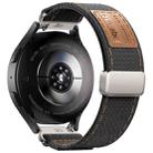 18mm Kalebol Cool Denim Magnetic Buckle Watch Band(Black) - 2