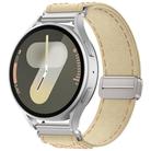 18mm Kalebol Cool Denim Magnetic Buckle Watch Band(Apricot) - 1