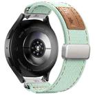 18mm Kalebol Cool Denim Magnetic Buckle Watch Band(Teal) - 2