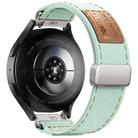 22mm Kalebol Cool Denim Magnetic Buckle Watch Band(Teal) - 2
