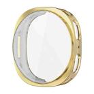 For Samsung Galaxy Watch8 40mm ENKAY Hat-Prince Full Coverage Electroplated Soft TPU Case with Screen Protection(Golden) - 1