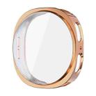 For Samsung Galaxy Watch8 44mm ENKAY Hat-Prince Full Coverage Electroplated Soft TPU Case with Screen Protection(Rose Gold) - 1