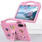 For Xiaomi  Redmi Pad 2  11 2025 Handle Kickstand Children EVA Shockproof Tablet Case(Pink) - 2