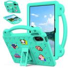 For Xiaomi  Redmi Pad 2  11 2025 Handle Kickstand Children EVA Shockproof Tablet Case(Mint Green) - 1