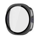 For Samsung Galaxy Watch8 44mm ENKAY Hat-Prince Full Coverage Tempered Glass Film Integrated PC Watch Case(Metal Gray) - 1