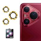 For Huawei Pura 80 Pro / Pro+ / Ultra ENKAY 9H Rear Lens Aluminium Alloy Tempered Glass Film(Gold) - 1