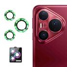 For Huawei Pura 80 Pro / Pro+ / Ultra ENKAY 9H Rear Lens Aluminium Alloy Tempered Glass Film(Green) - 1