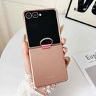 For Samsung Galaxy Z Flip7 5G Electricplating Ring Buckle Folding Phone Case(Black) - 2