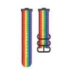For Huawei Watch Fit 4 Pro / Fit 4 / Fit 3 Canvas Ring Buckle Nylon Watch Band(Rainbow Color) - 3