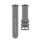 For Huawei Watch Fit 4 Pro / Fit 4 / Fit 3 Canvas Ring Buckle Nylon Watch Band(Gray) - 2