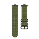 For Huawei Watch Fit 4 Pro / Fit 4 / Fit 3 Canvas Ring Buckle Nylon Watch Band(Army Green) - 2