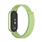 For Xiaomi Smart Band 10 / 9 / 8 Integrated Nylon Loop Hook And Loop Fastener Watch Band(Green) - 2