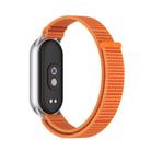 For Xiaomi Smart Band 10 / 9 / 8 Integrated Nylon Loop Hook And Loop Fastener Watch Band(Orange) - 2