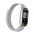 For Xiaomi Smart Band 10 / 9 / 8 Integrated Nylon Loop Hook And Loop Fastener Watch Band(Gray) - 3
