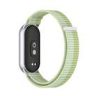 For Xiaomi Smart Band 10 / 9 / 8 Integrated Nylon Loop Hook And Loop Fastener Watch Band(Mint Green) - 2